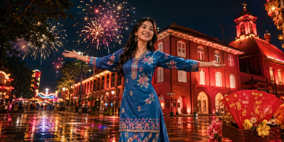 Pemenang bonus sampul merah Melaka menunjukkan kegembiraan memenangi hadiah di platform 1030